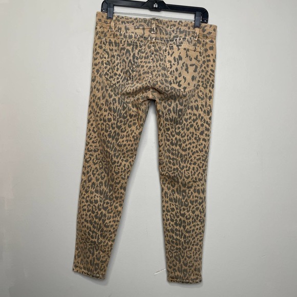 Current/Elliot Stiletto Camel Leopard Skinny Jeans Printed 29 - Picture 2 of 11